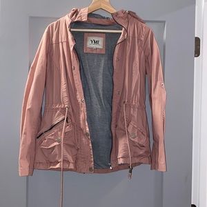 Pink Jacket with Removable Hood